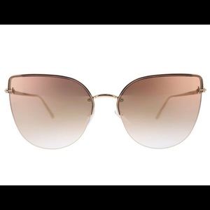 Tom Ford Ingrid-Rose Gold Frame Pink Mirrored